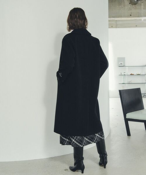 ウール混ロングダブルコート（チェスターコート）｜YECCA VECCA