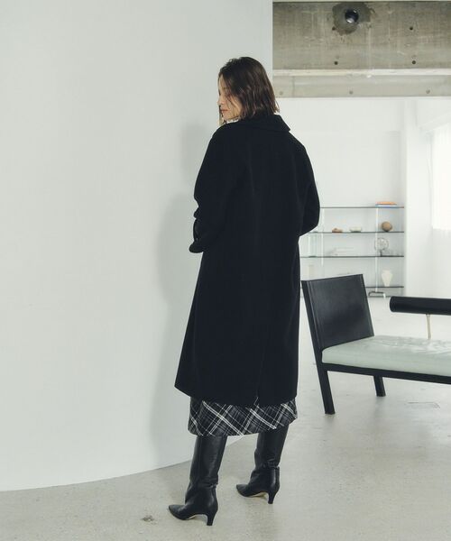 ウール混ロングダブルコート（チェスターコート）｜YECCA VECCA