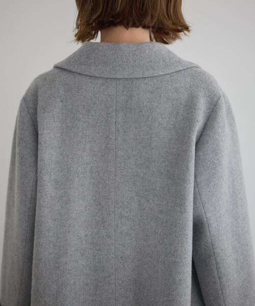 YECCA VECCA（イェッカヴェッカ）の「ウール混ロングダブルコート（チェスターコート・レディース・ブラック/ライトベージュ/グレー/モカ・FREE）」の7枚目の写真