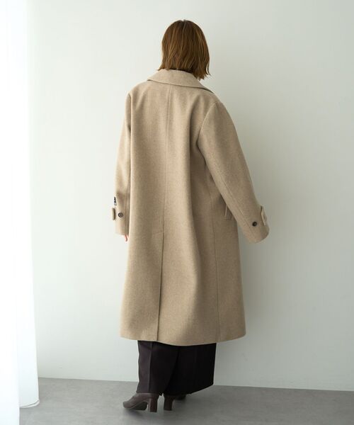 YECCA VECCA（イェッカヴェッカ）の「ウール混ロングダブルコート（チェスターコート・レディース・ブラック/ライトベージュ/グレー/モカ・FREE）」の19枚目の写真