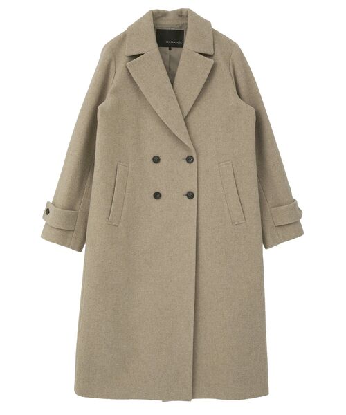 YECCA VECCA（イェッカヴェッカ）の「ウール混ロングダブルコート（チェスターコート・レディース・ブラック/ライトベージュ/グレー/モカ・FREE）」の20枚目の写真