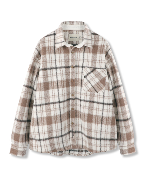 AVANDRESS(アバンドレス )の「Albert Overfit Check Shirt Jacket GREY(その他アウター・レディース・ライトグレー・MEDIUM/LARGE)」の2枚目の写真