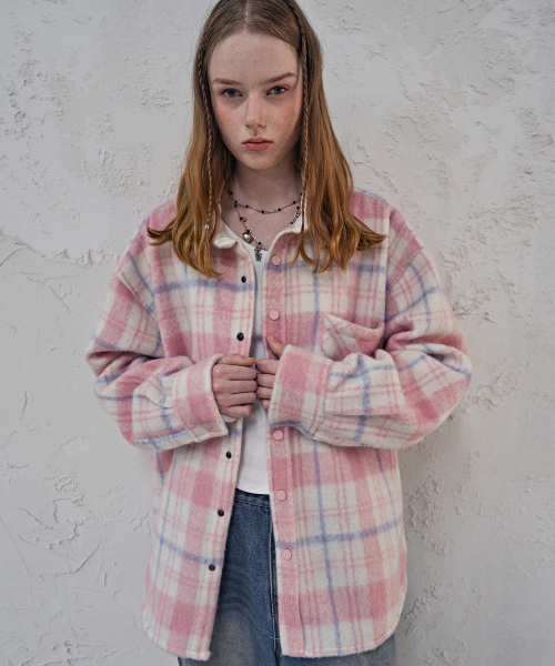 AVANDRESS(アバンドレス )の「Albert Overfit Check Shirt Jacket GREY(その他アウター・レディース・ライトグレー・MEDIUM/LARGE)」の8枚目の写真