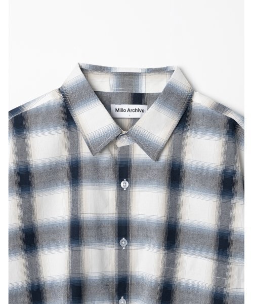 Millo Archive（ミロ アーカイブ）の「オンブレチェックシャツ[ネイビー]（シャツ/ブラウス・メンズ・その他・MEDIUM/LARGE/X-LARGE）」の21枚目の写真