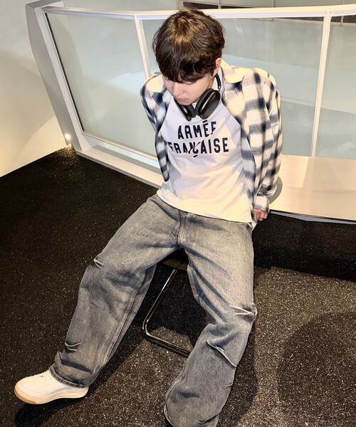 Millo Archive（ミロ アーカイブ）の「オンブレチェックシャツ[ネイビー]（シャツ/ブラウス・メンズ・その他・MEDIUM/LARGE/X-LARGE）」の4枚目の写真