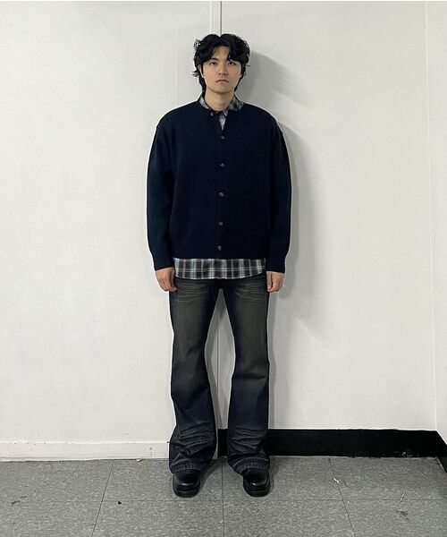 Millo Archive（ミロ アーカイブ）の「オンブレチェックシャツ[ネイビー]（シャツ/ブラウス・メンズ・その他・MEDIUM/LARGE/X-LARGE）」の5枚目の写真