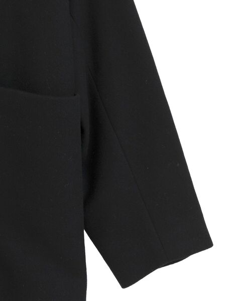 YECCA VECCA（イェッカヴェッカ）の「【国産ウール使用】ノーカラーミドル丈ウールコート（ノーカラーコート・レディース・ブラック/ライトベージュ・FREE）」の13枚目の写真