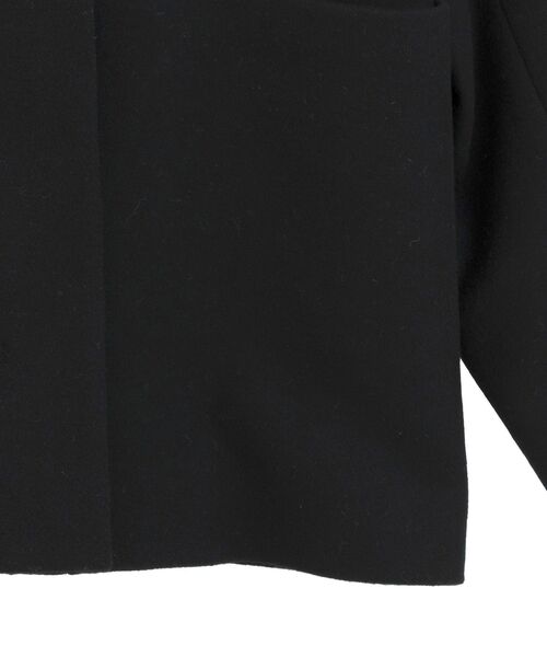 YECCA VECCA（イェッカヴェッカ）の「【国産ウール使用】ノーカラーミドル丈ウールコート（ノーカラーコート・レディース・ブラック/ライトベージュ・FREE）」の12枚目の写真