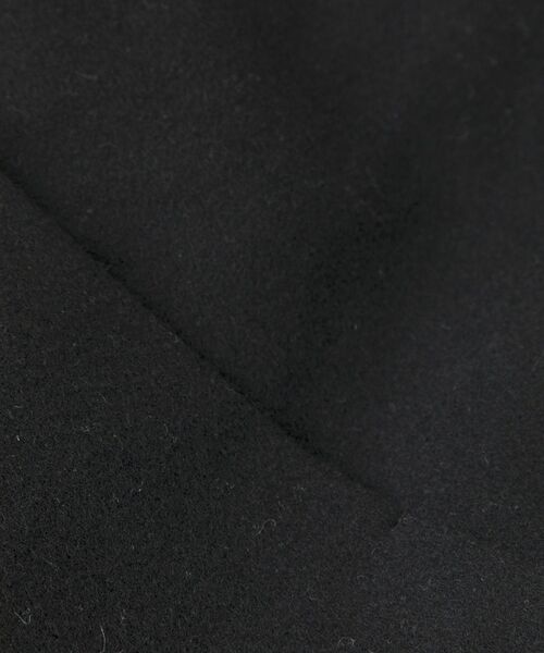 YECCA VECCA（イェッカヴェッカ）の「【国産ウール使用】ノーカラーミドル丈ウールコート（ノーカラーコート・レディース・ブラック/ライトベージュ・FREE）」の10枚目の写真