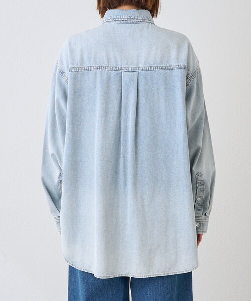 RIVE DROITE（リヴドロワ）の「【MONN.:.(モン)】クリアデニムシャツ（シャツ/ブラウス・レディース・サックスブルー/ホワイト・FREE）」の21枚目の写真