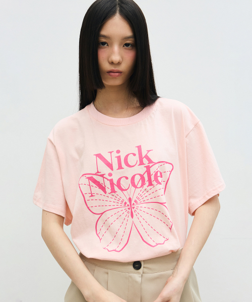 NICK&NICOLE(ニックアンドニコール)の「BIG BUTTERFLY SLEEVE TOP_PINK MAGENTA(Tシャツ/カットソー・レディース・その他・FREE)」の2枚目の写真