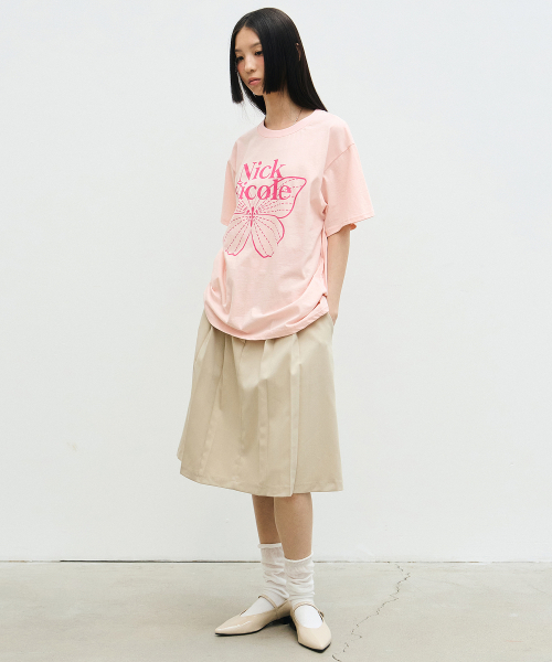 NICK&NICOLE(ニックアンドニコール)の「BIG BUTTERFLY SLEEVE TOP_PINK MAGENTA(Tシャツ/カットソー・レディース・その他・FREE)」の4枚目の写真