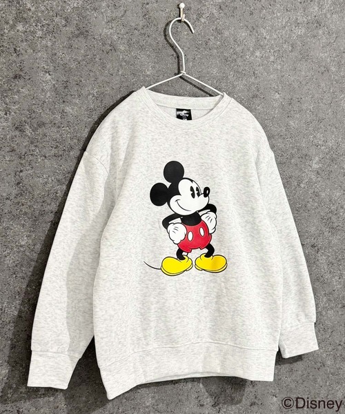 ESTNATION エストネーション Disney Collection ミッキーマウス スウェットトレーナー 32-109-13-080353 ホワイト XS ESTNATION Disney Collection | 華麗なるスタバマダム
