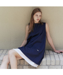 ARTID（アルティーダ）の「ボートネックレイヤードミニワンピース_NAVY（ワンピース）」