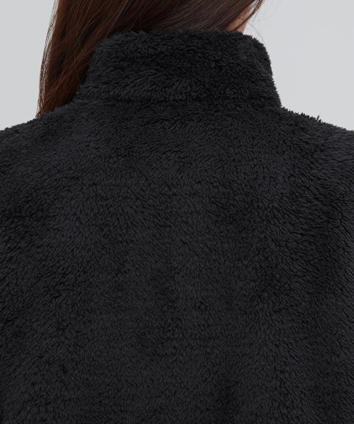 MUSINSA STANDARD WOMAN（ムシンサスタンダードウーマン）の「ウィメンズシャギーフリースジップアップジャケット[ブラック]（その他アウター・レディース・その他・SMALL/MEDIUM/LARGE/X-LARGE）」の11枚目の写真