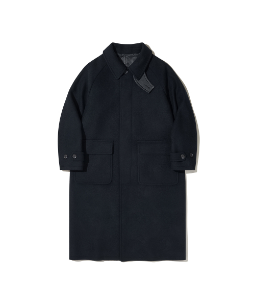 セール】ボストンウールバルマカンロングコート_ネイビー（チェスター