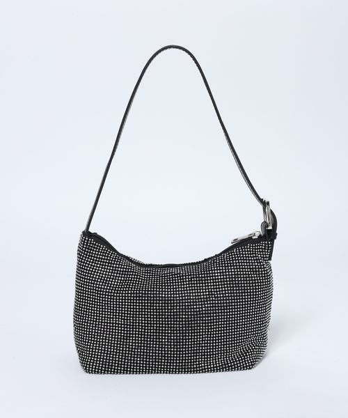 JEANASIS（ジーナシス）の「ガラスストーンBAG/612959（ハンドバッグ・レディース・シルバー/ブラック・FREE）」の10枚目の写真