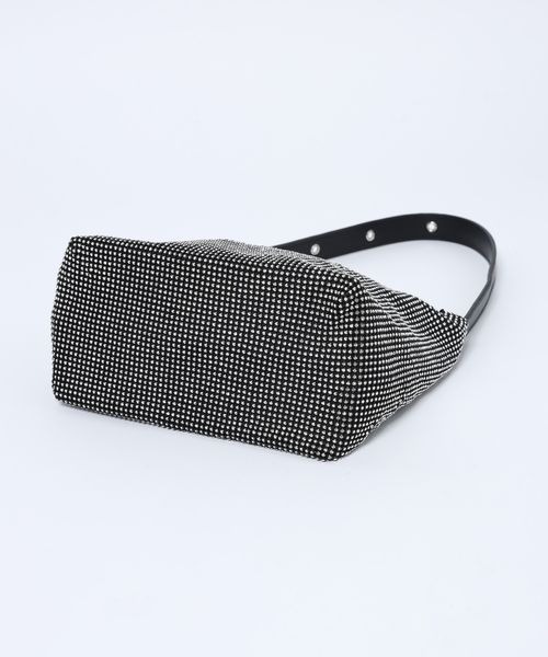 JEANASIS（ジーナシス）の「ガラスストーンBAG/612959（ハンドバッグ・レディース・シルバー/ブラック・FREE）」の11枚目の写真