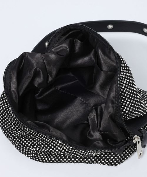 JEANASIS（ジーナシス）の「ガラスストーンBAG/612959（ハンドバッグ・レディース・シルバー/ブラック・FREE）」の13枚目の写真