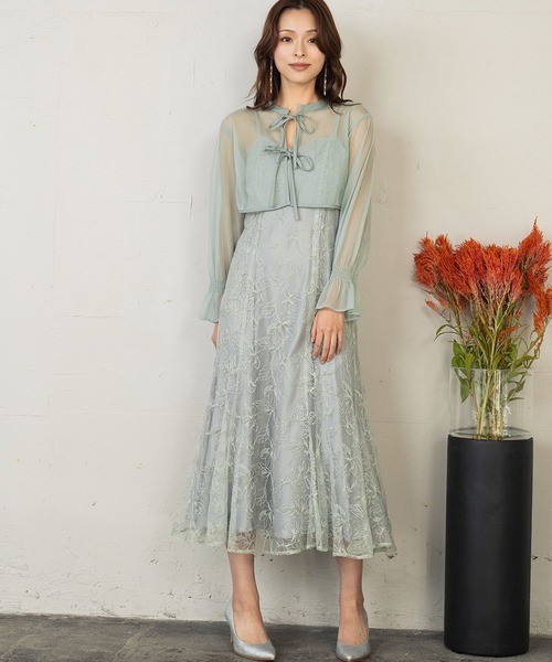girl（ガール）の「ダブルリボンボレロセットドレス 2WAY 結婚式
