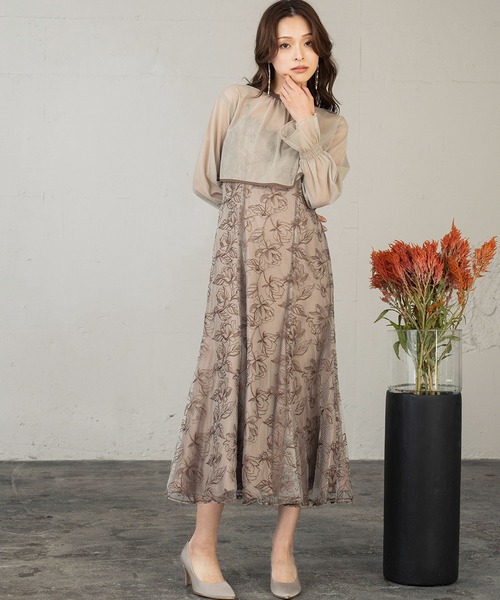 girl（ガール）の「ダブルリボンボレロセットドレス 2WAY 結婚式