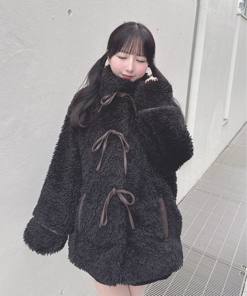 リボンボアジャケット（ダウンジャケット/コート）｜one way