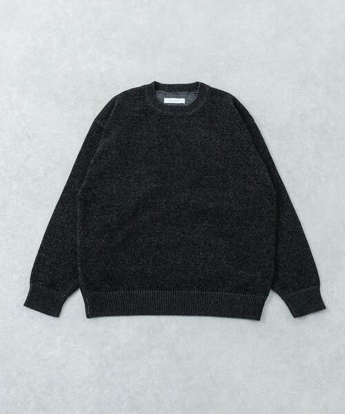 URBAN RESEARCH（アーバンリサーチ）の「ローゲージモールニット（ニット/セーター・メンズ・ネイビー/グリーン/ブラック/オフホワイト・MEDIUM/LARGE）」の3枚目の写真