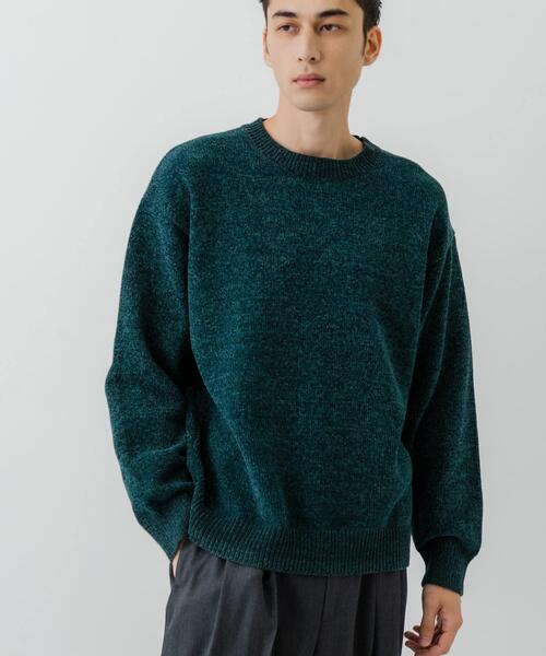 URBAN RESEARCH（アーバンリサーチ）の「ローゲージモールニット（ニット/セーター・メンズ・ネイビー/グリーン/ブラック/オフホワイト・MEDIUM/LARGE）」の14枚目の写真