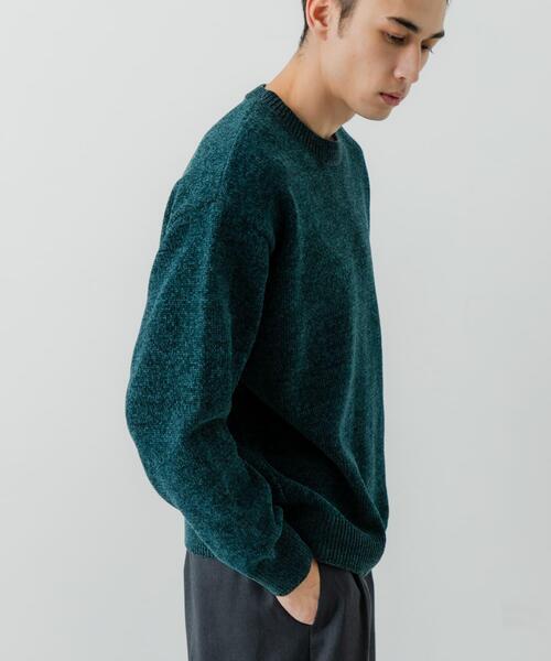 URBAN RESEARCH（アーバンリサーチ）の「ローゲージモールニット（ニット/セーター・メンズ・ネイビー/グリーン/ブラック/オフホワイト・MEDIUM/LARGE）」の15枚目の写真