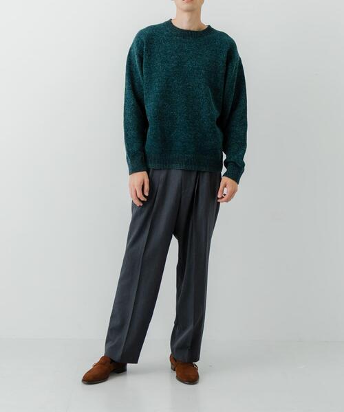 URBAN RESEARCH（アーバンリサーチ）の「ローゲージモールニット（ニット/セーター・メンズ・ネイビー/グリーン/ブラック/オフホワイト・MEDIUM/LARGE）」の17枚目の写真