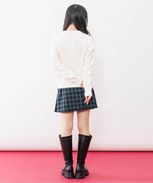 algy（アルジー）の「エコファーフラッププリーツスカート（スカート・キッズ・グリーン/レッド/グレー・XX-SMALL/X-SMALL/MEDIUM/SMALL）」の5枚目の写真