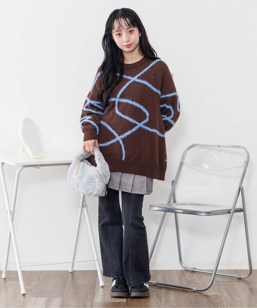 algy（アルジー）の「エコファーフラッププリーツスカート（スカート・キッズ・グリーン/レッド/グレー・XX-SMALL/X-SMALL/MEDIUM/SMALL）」の7枚目の写真