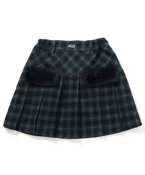 algy（アルジー）の「エコファーフラッププリーツスカート（スカート・キッズ・グリーン/レッド/グレー・XX-SMALL/X-SMALL/MEDIUM/SMALL）」の15枚目の写真