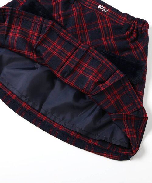 algy（アルジー）の「エコファーフラッププリーツスカート（スカート・キッズ・グリーン/レッド/グレー・XX-SMALL/X-SMALL/MEDIUM/SMALL）」の16枚目の写真