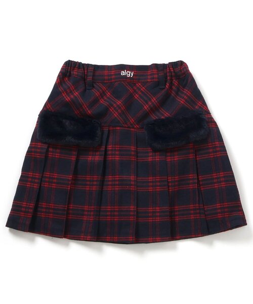 algy（アルジー）の「エコファーフラッププリーツスカート（スカート・キッズ・グリーン/レッド/グレー・XX-SMALL/X-SMALL/MEDIUM/SMALL）」の17枚目の写真
