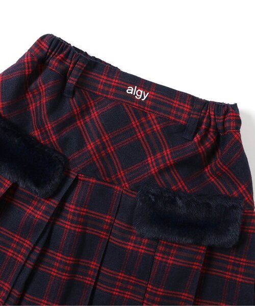 algy（アルジー）の「エコファーフラッププリーツスカート（スカート・キッズ・グリーン/レッド/グレー・XX-SMALL/X-SMALL/MEDIUM/SMALL）」の19枚目の写真