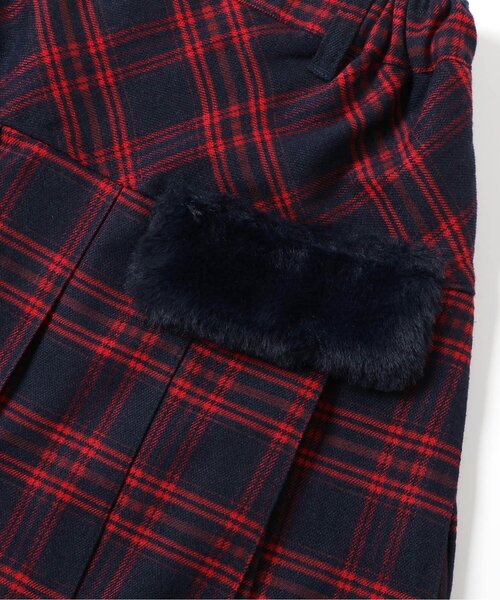 algy（アルジー）の「エコファーフラッププリーツスカート（スカート・キッズ・グリーン/レッド/グレー・XX-SMALL/X-SMALL/MEDIUM/SMALL）」の22枚目の写真
