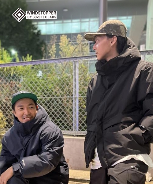 GLAZOS（グラソス）の「【GLSW.】【WINDSTOPPER BY GORE-TEX LABS】ダウンジャケット（ダウンジャケット/コート・キッズ・ネイビー/ブラック・LL/L/M）」の20枚目の写真