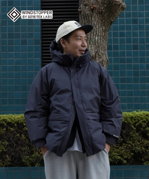 GLAZOS(グラソス)の「【GLSW.】【WINDSTOPPER BY GORE-TEX LABS】ダウンジャケット(ダウンジャケット/コート・キッズ・ネイビー/ブラック・LL/L/M)」の18枚目の写真