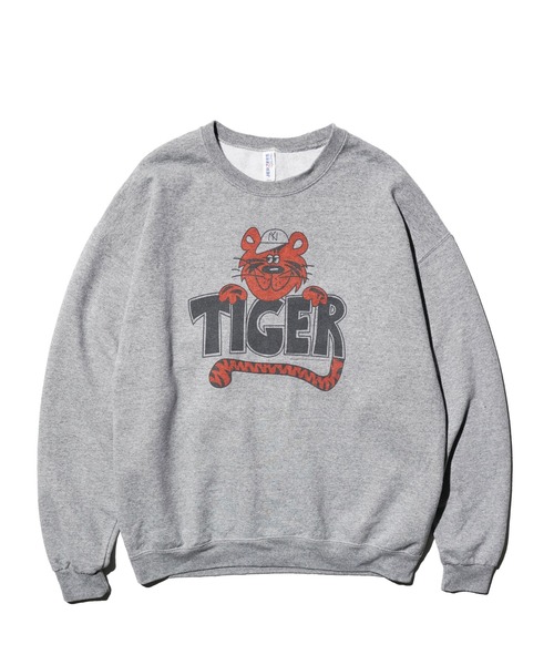 JERZEES(ジャージーズ)の「JERZEES / ジャージーズ TIGER CREW SWEAT タイガー プリント スウェット(スウェット・メンズ・グレー/ライトグレー・LARGE/X-LARGE/XX-LARGE/MEDIUM)」の15枚目の写真