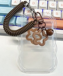 Mayree（メイリー）の「【urge select】《推し活》クリア ウェーブデザイン パスケース【8色展開/ICカード/トレカケース】(スターチャーム付き)（パスケース）」
