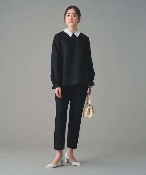 GISHA 2トーン ジャガード ブラウス（シャツ/ブラウス）｜UNITED