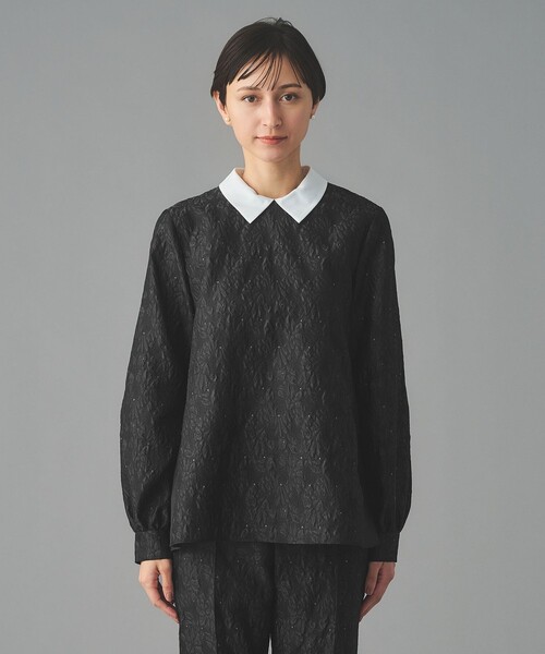 GISHA 2トーン ジャガード ブラウス（シャツ/ブラウス）｜UNITED