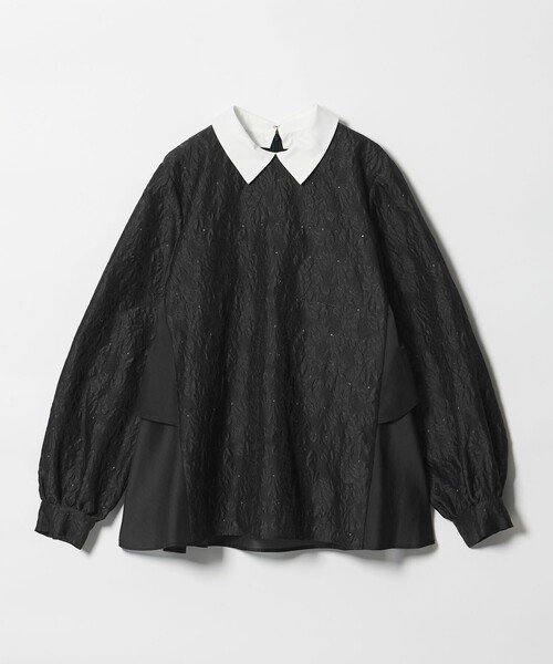 UNITED ARROWS(ユナイテッドアローズ)の「GISHA 2トーン ジャガード ブラウス(シャツ/ブラウス・レディース・ネイビー/ダークグレー・38/36)」の20枚目の写真