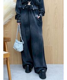 EVRIS | パウダースウェットワイドパンツ【セットアップ着用可能】(スウェットパンツ)