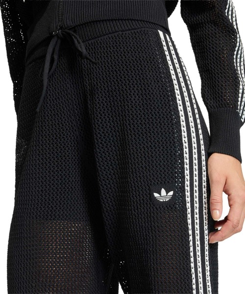 adidas(アディダス)の「adidas KNITTED CROCHET FIREBIRD TRACKPANTS / アディダス ニット クロシェ ファイヤーバード トラックパンツ(その他パンツ・レディース・ブラック・S/M/L)」の8枚目の写真