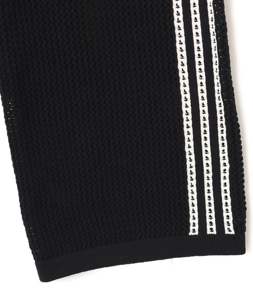 adidas(アディダス)の「adidas KNITTED CROCHET FIREBIRD TRACKPANTS / アディダス ニット クロシェ ファイヤーバード トラックパンツ(その他パンツ・レディース・ブラック・S/M/L)」の5枚目の写真