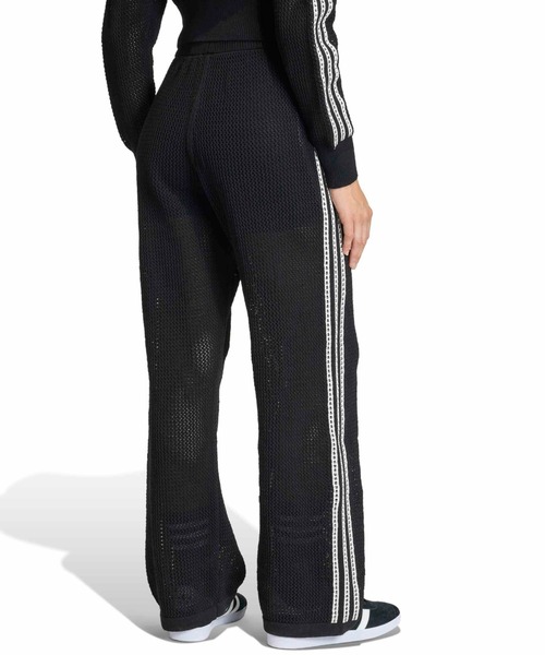 adidas(アディダス)の「adidas KNITTED CROCHET FIREBIRD TRACKPANTS / アディダス ニット クロシェ ファイヤーバード トラックパンツ(その他パンツ・レディース・ブラック・S/M/L)」の3枚目の写真