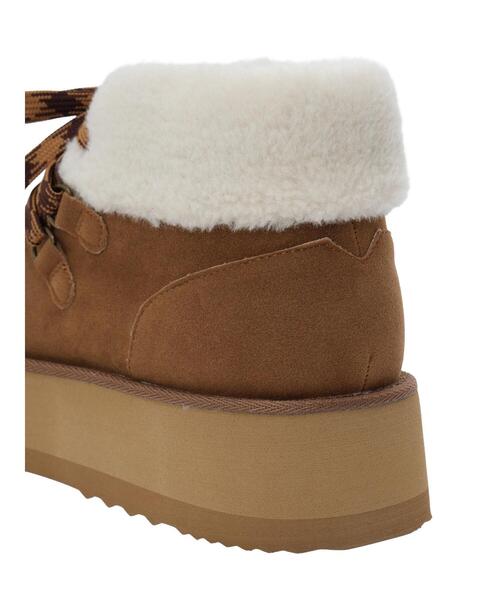 ehka sopo(エヘカソポ)の「ボアモカシン(ブーツ・レディース・ブラウン/キナリ/ベージュ・M/L)」の22枚目の写真