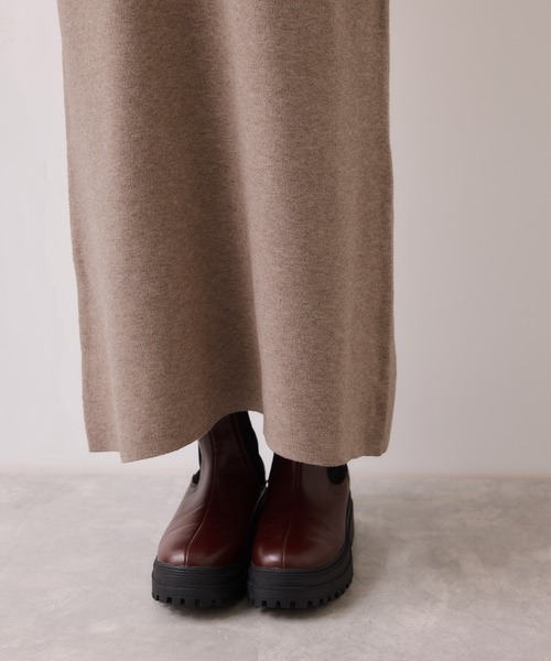 VIS（ビス）の「ポロケーブルモチモチニットワンピース（ワンピース・レディース・オフホワイト/ネイビー/ベージュ系その他・FREE）」の7枚目の写真